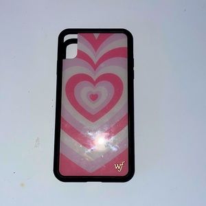 pink heart wildflower phone case (iPhone X max)